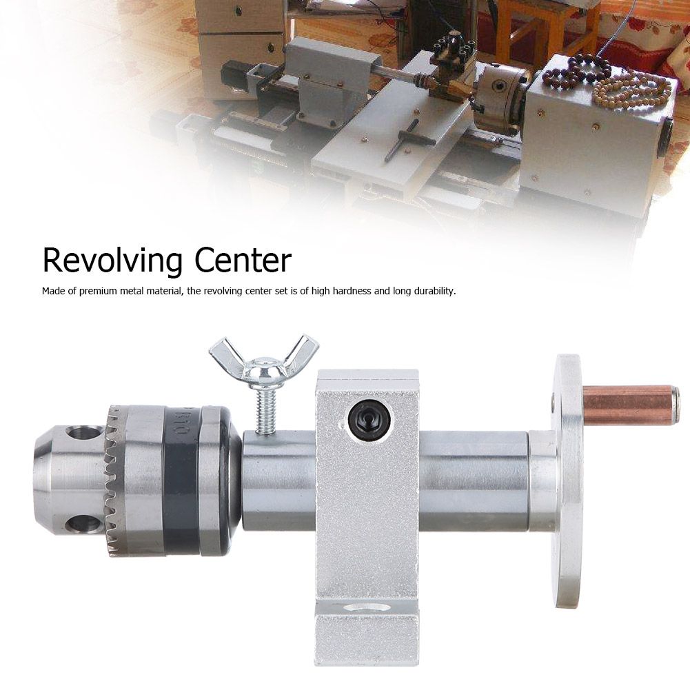 DIY Woodworking Precise Live Revoing Center With Wrench For