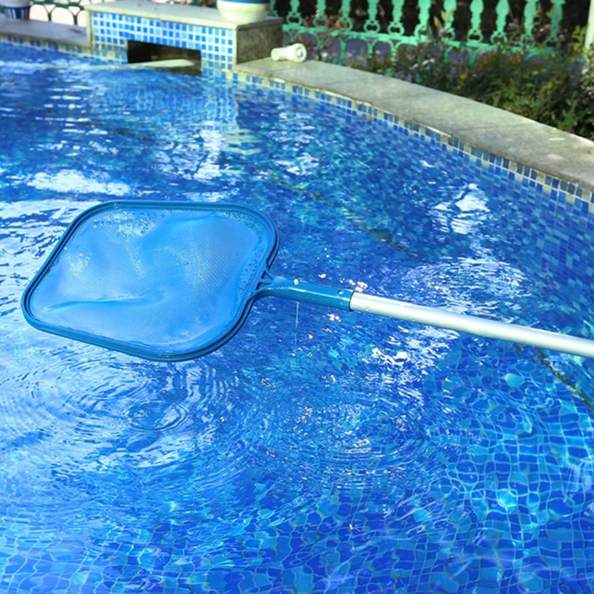 Pool Leaf Rake Fine Mesh Frame Net Swimming Pool Floating