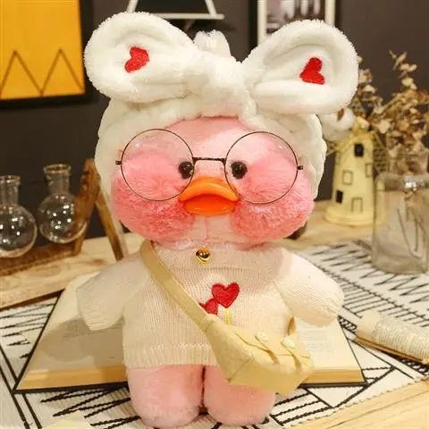 30cm Cute Plushie Lalafanfan Yellow Duck Stuffed Animals
