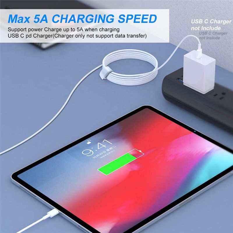 2m USB C To USB C Charging Cable For 96W 87W 61W 13" 15" Macbook Pro