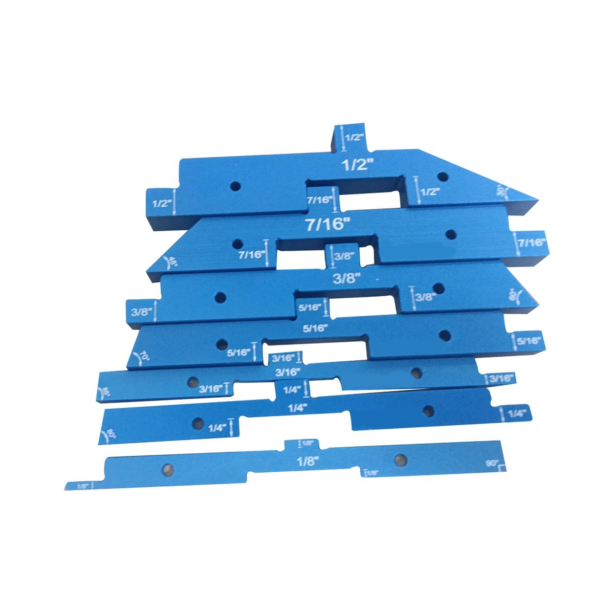 1 Set Up Bars, 7Pcs Router Table Setup Blocks Setup Gauges Block Set for Woodworking Angle Set Up Bars Measuring