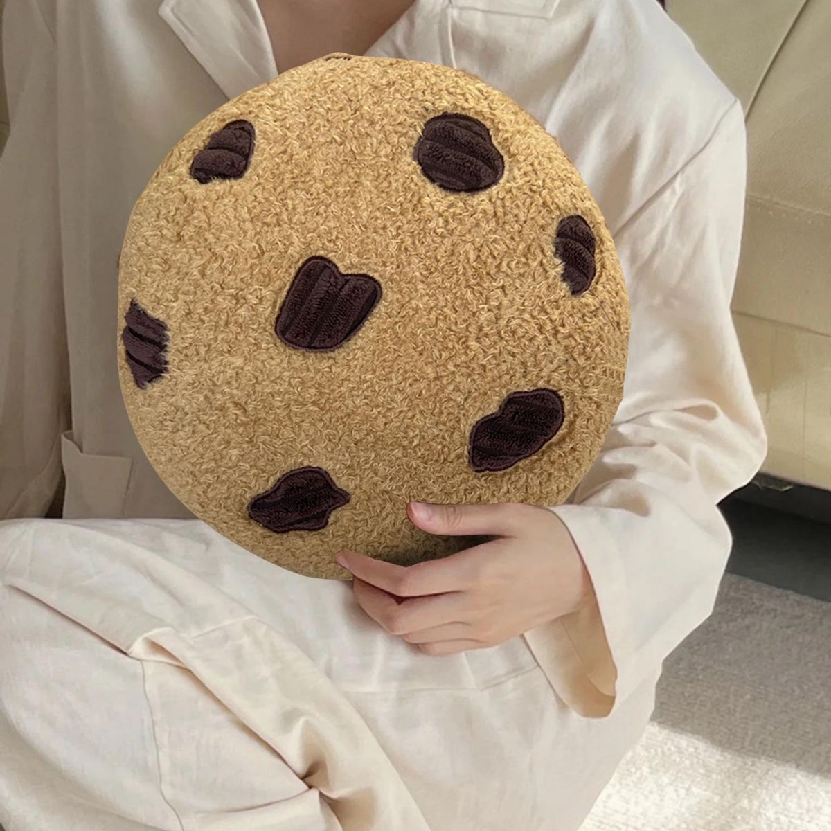 Cookie Plush Toy Stuffed Cookie Pillow Plush Sofa Cushion