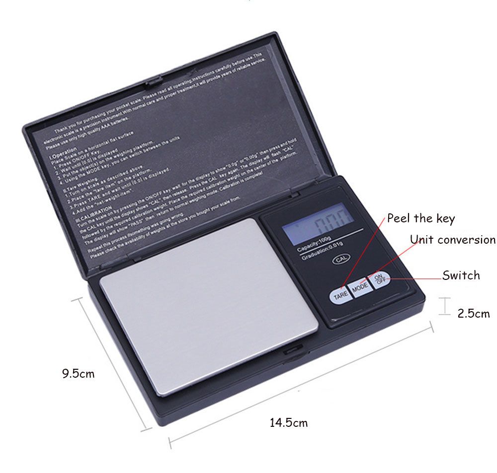 Mini Stainless Steel Electronic Scale Digital