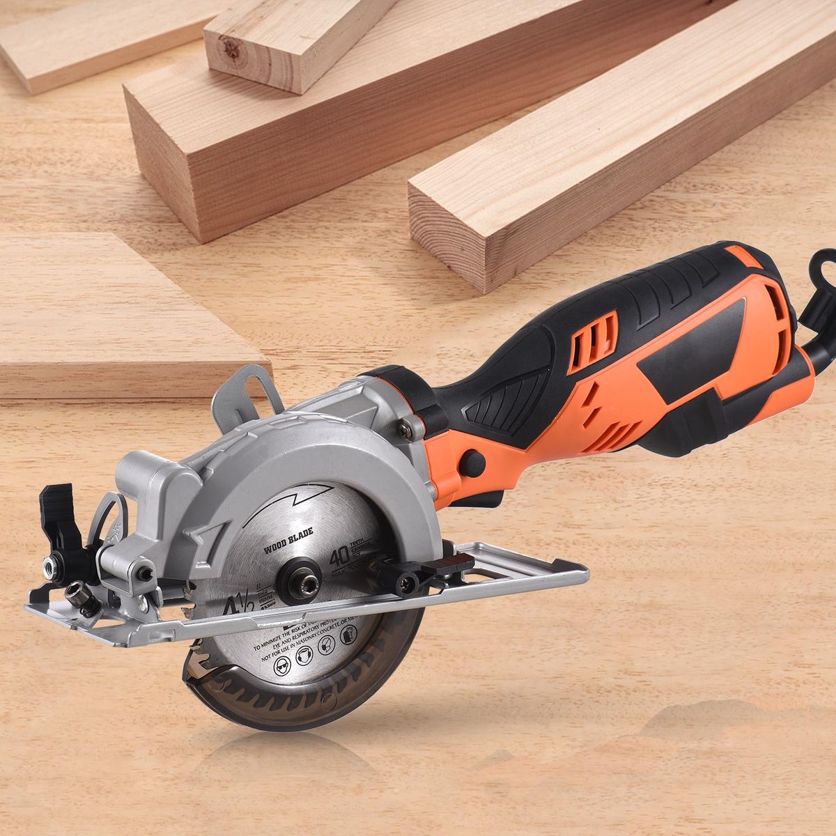 115mm Circular Saw Blade TCT Wood Cutter Alloy Steel 48 Teeth Carbide Finishing Saws for Woodworking Wood Cutting  Smooth Cutting 1-1/4 inch (32MM) Arbor