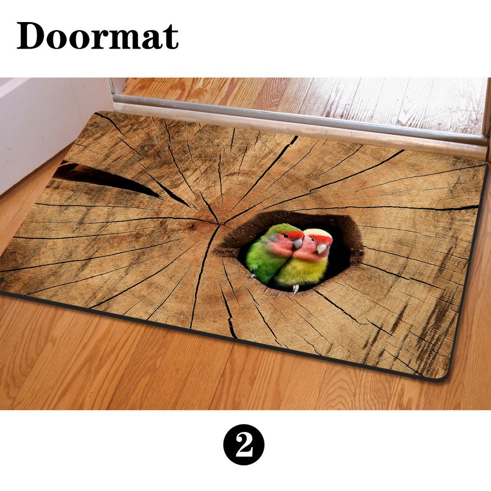 Floor Mats 400*600mm 3d Owl Animal Print House Doo