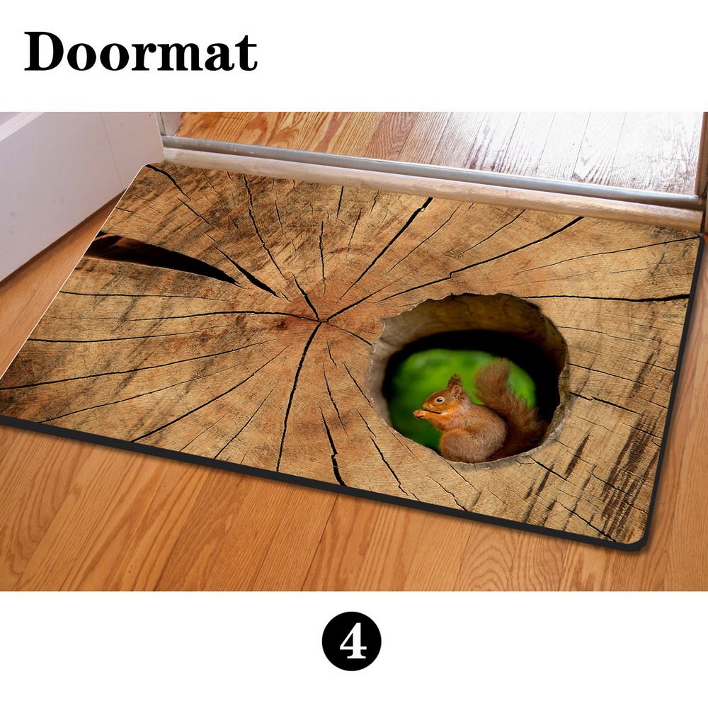 Floor Mats 400*600mm 3d Owl Animal Print House Doo
