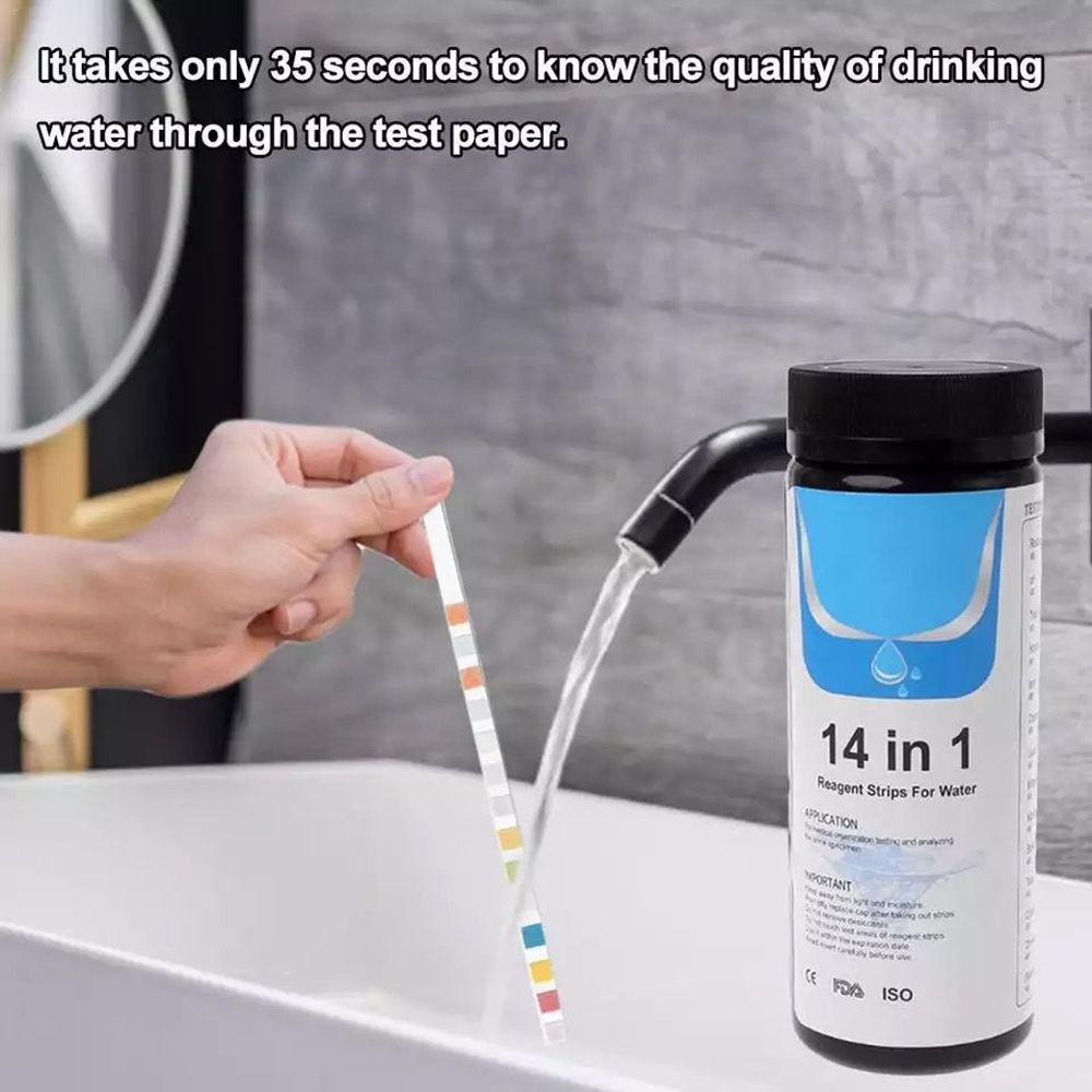 Water Test Tools Pool Drinking Water Quality Tester Strips PH Meter Testing Paper Hardness Iron Copper Lead Water Soilsting Kit