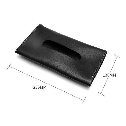 Car Tissue Box Towel Sets Car Sun Visor PU Leather Tissue
