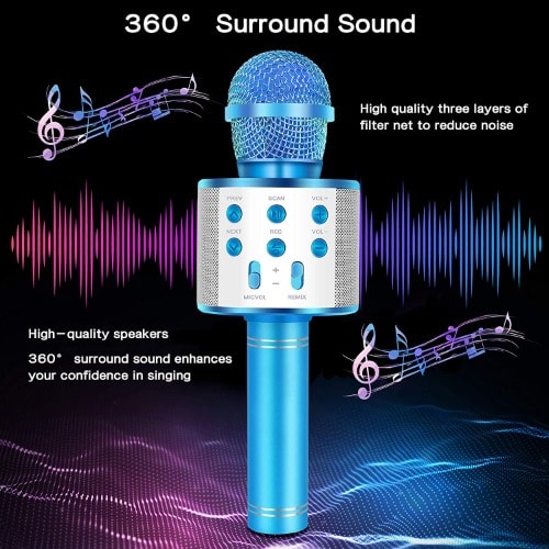 Professional Bluetooth Wireless Microphone Speaker Handheld