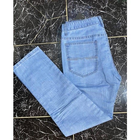 Men's Straight Cut Jeans - Sky Blue