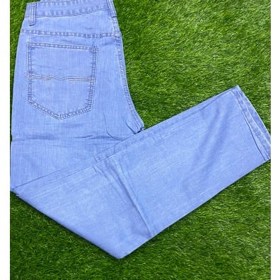 Men's Straight Cut Jeans - Sky Blue