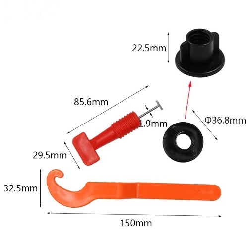 151pcs Reusable Leveling System Wall Floor Tile Leveler