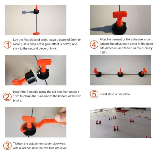 151pcs Reusable Leveling System Wall Floor Tile Leveler