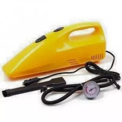Multifunction Car Tire Inflator With Air Compressor And Vacuum Cleaner - Dc 12v - 2-in-1
