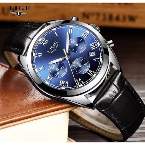 Wishdoit Men's Stainless Steel Sports Chronograph Watch