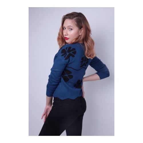 Queen Of Sheba New York Glam Sweatshirt - Blue