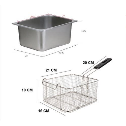 Hoffmans Hm-88-1 Electric Deep Fryer - 6l - Single Tank
