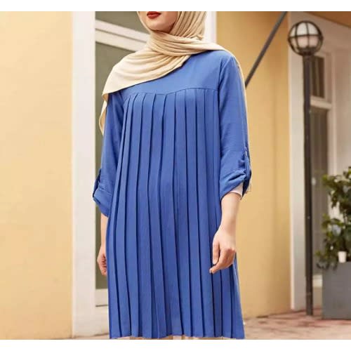 Woman Pleated Tunic Dress