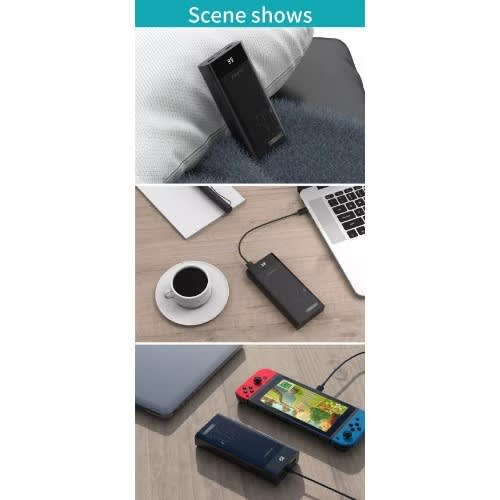 Ppd20 50w 20000mAh Usb C Laptop Power Bank  - Black