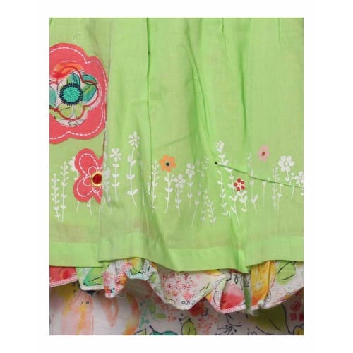 Baby Girl's 2-Piece Set Top and Leggings Set - Multicolour