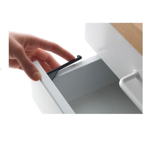 Patrull Drawer/cabinet Catch - Set Of 5 - Black