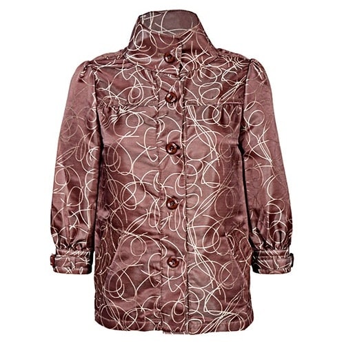 Turtle Neck Detailed Shirt - Brown - LSH-3300