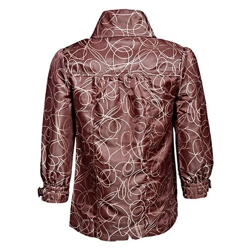 Turtle Neck Detailed Shirt - Brown - LSH-3300
