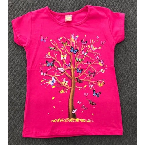 Rudi Turkey Kids Top For Girls - Hot Pink
