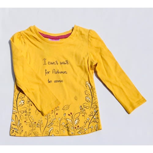 Infants Long Sleeve Top - Mustard Yellow