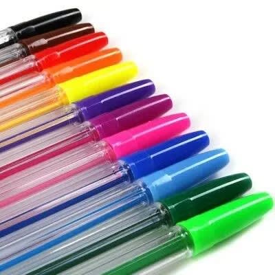 Electric Shade Of Colored Ball Biros - 25 Pieces