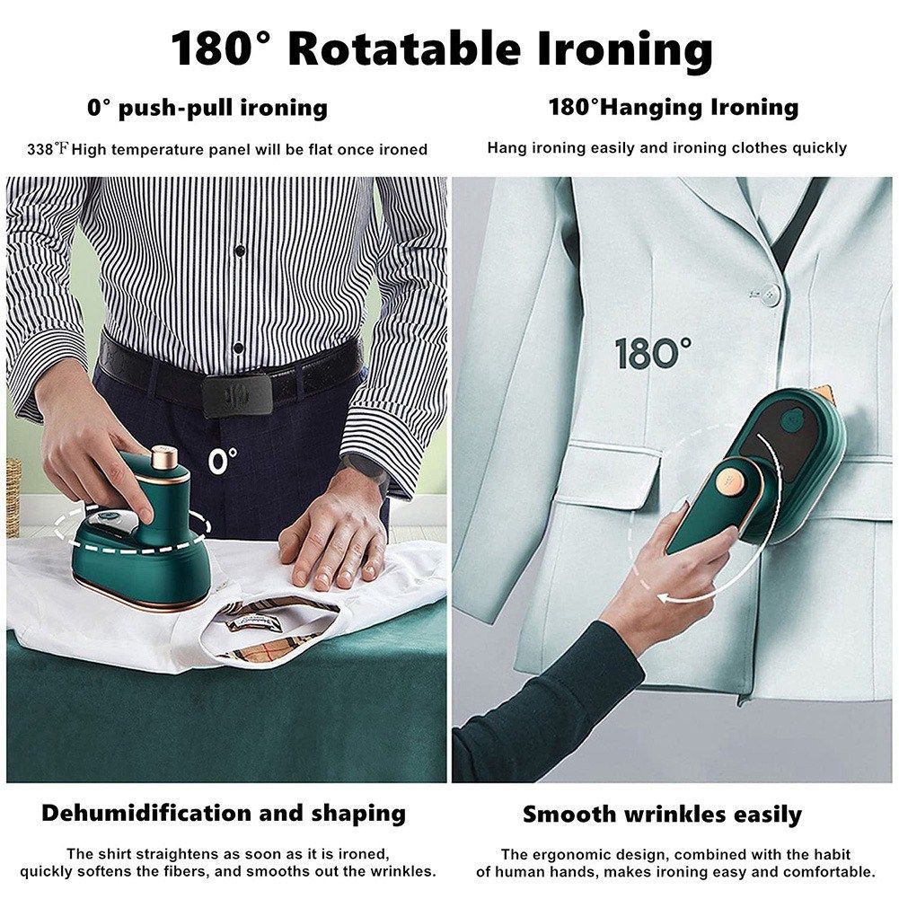 Mini Wet Dry Ironing Machine Heat Press For Home Travel US