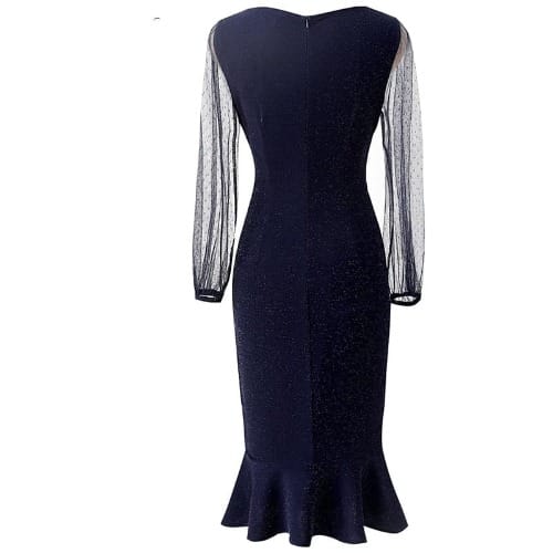 Glittery Mermaid Dress- Blue