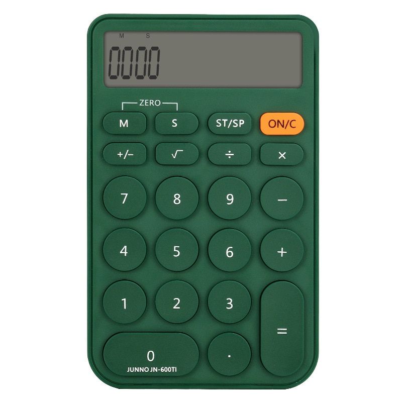 Timing Function Calculator Simple Office Home Student Timer Calculator Scientific Calculator GREEN