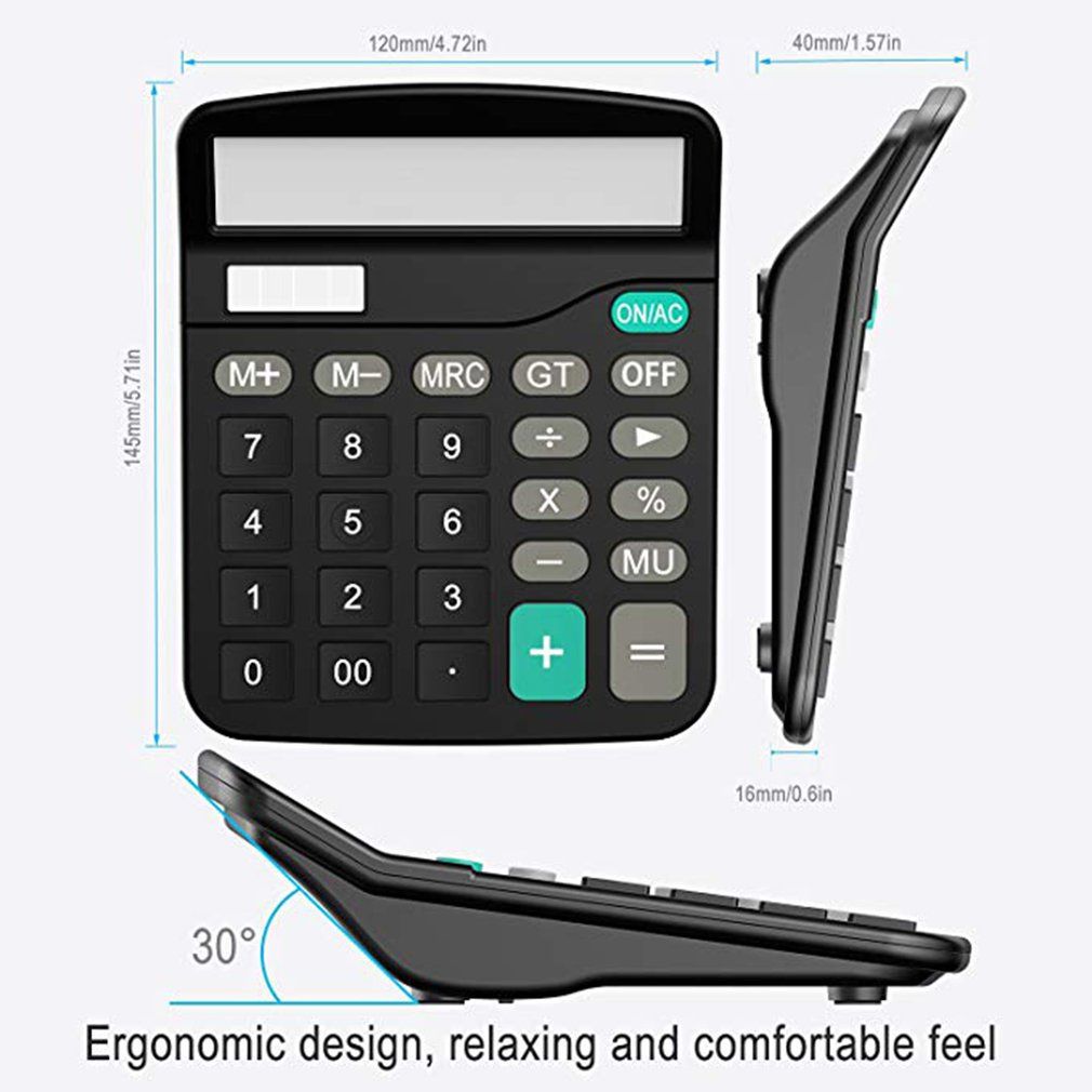 Calculator Desktop Calculator Office Finance Calculat Plastic Solar Computer Business Finance Office Calculator 12-Bit Office