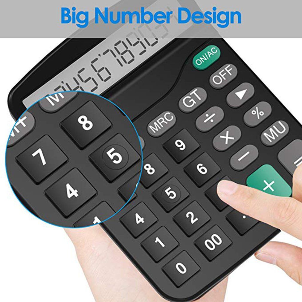 Calculator Desktop Calculator Office Finance Calculat Plastic Solar Computer Business Finance Office Calculator 12-Bit Office