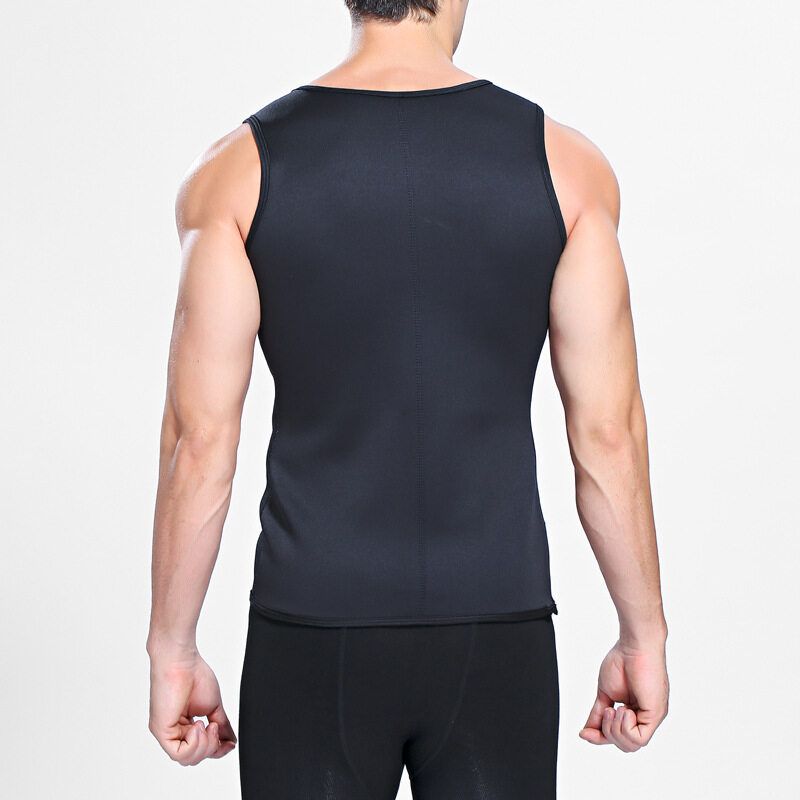 2020 Most Popular Men's Body Shaping Waistband Shrink Underwear Sweat Absorbing Sports Tanks BLACK