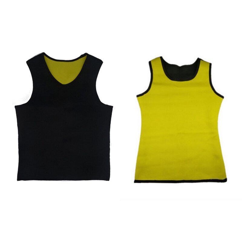 2020 Most Popular Men's Body Shaping Waistband Shrink Underwear Sweat Absorbing Sports Tanks BLACK