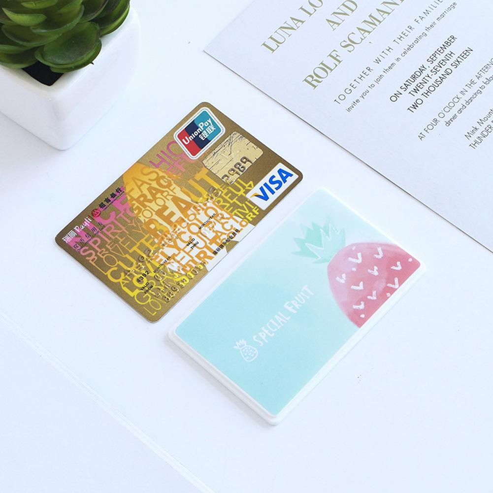 1pcsSolar Calculator Ultra Thin Mini Fashion Card Sized 8-Digit Portable Solar Powered Cartoon Gift Pocket Calculator Stationery  Color