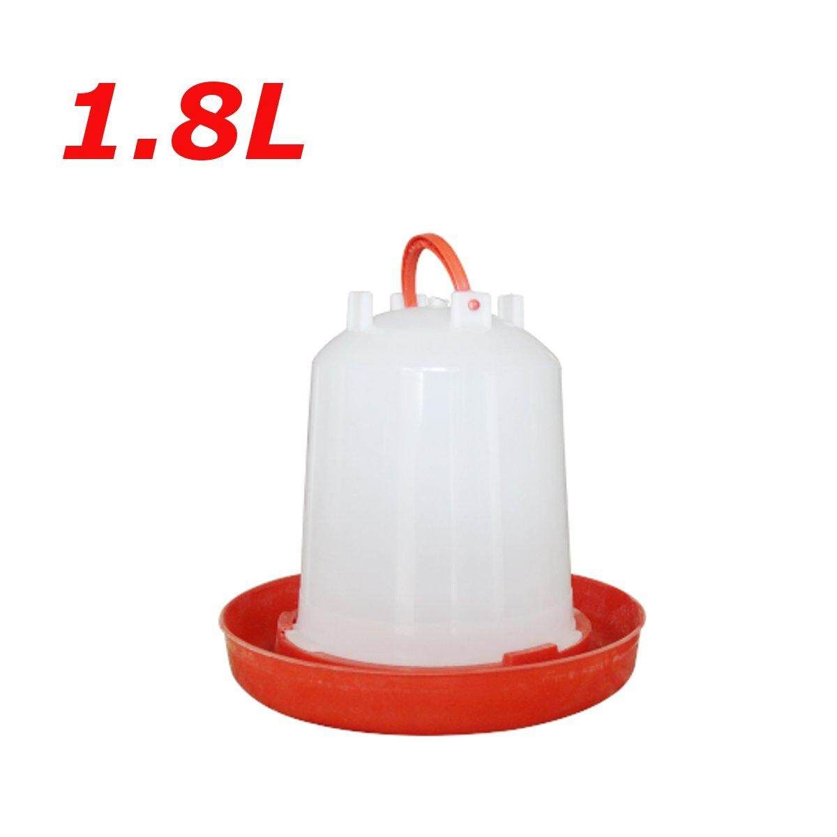 Poultry Birds Feeder Water Drinking Cups Chicken Hen Fowl Feed Drinkers 1.8L 1.8L