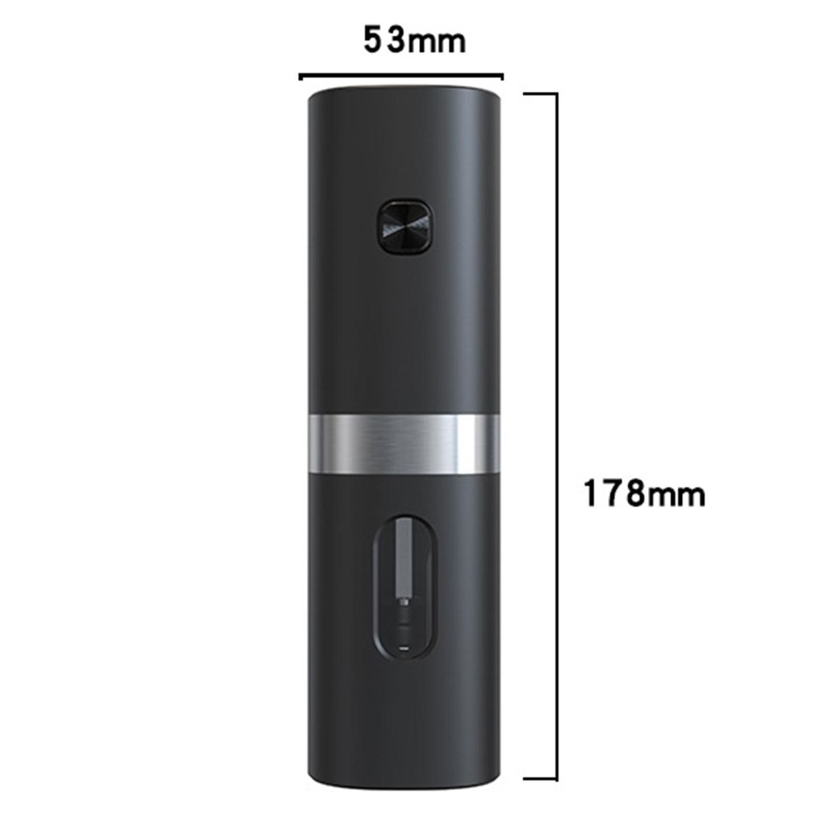 Electric Grinding Tool with Adjustable Knob Clearview Spice for Salt Black