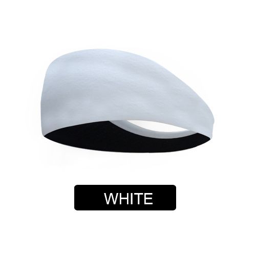 Yoga Hair Band Women Man Sweatband Mesh Breathable White