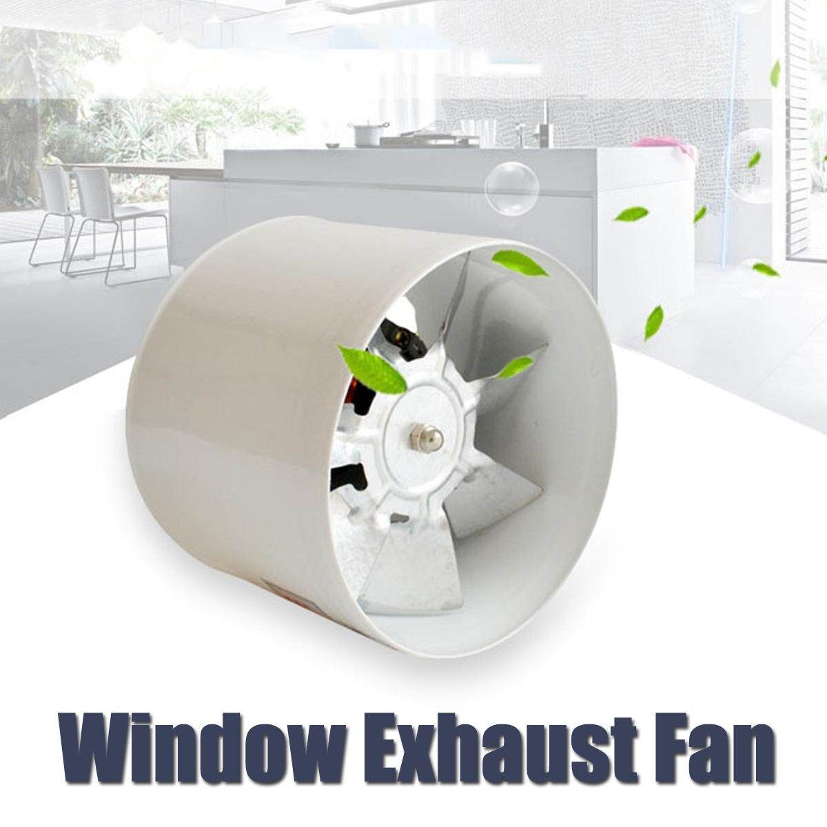 Wall Mount Bathroom Kitchen Pipe Exhaust Fan Ventilation Blower Air Fresh Ejector Fan