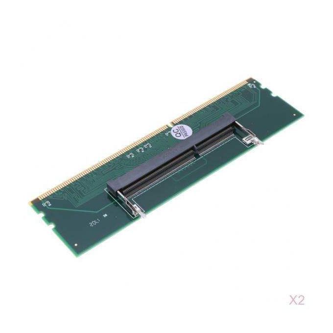 2 Pieces  Laptop To Desktop Memory RAM Adapter Connector Converter