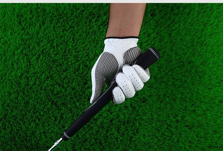 Free Genuine Leather Golf Gloves Men's Left Right Hand Soft