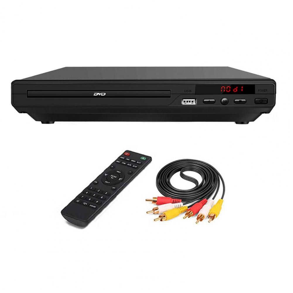 1 Set DVD Player Multiple Interface Energy-saving Plastic Ultra-low Power Consumption DVD VCD Player Set Home Supplies