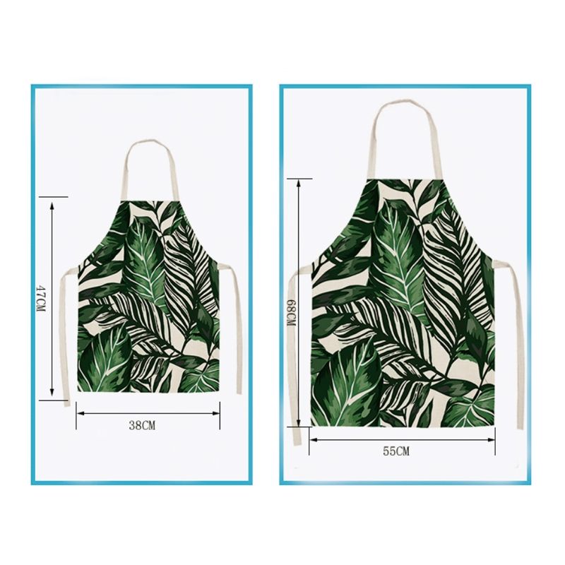 2 PCS Christmas Plaid Series Cleaning Overalls, Specification: 47 X 38cm(WQ-001334)