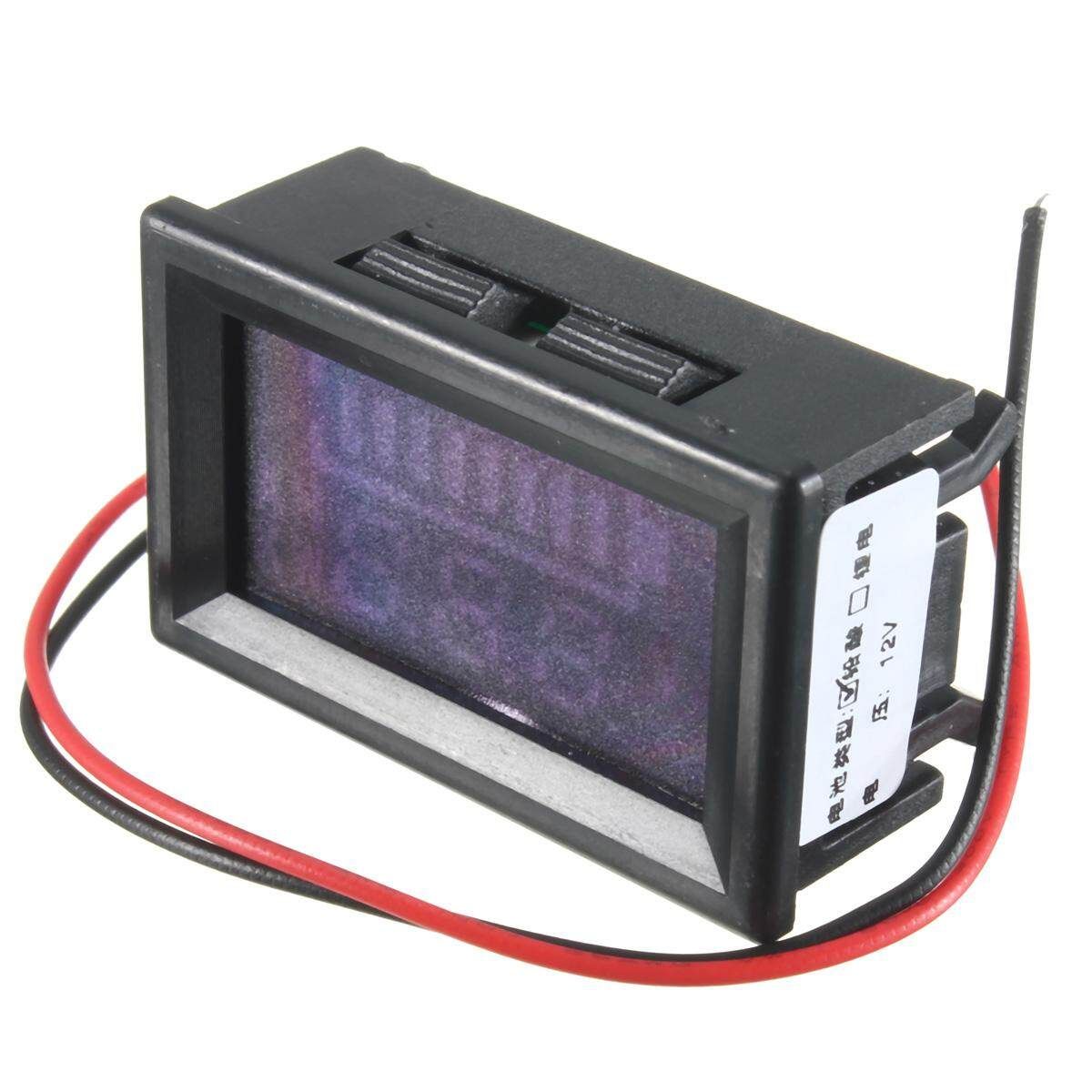 2pcs New 12V Lead-acid Indicator Intuitive Voltage LED Display Meter Tester