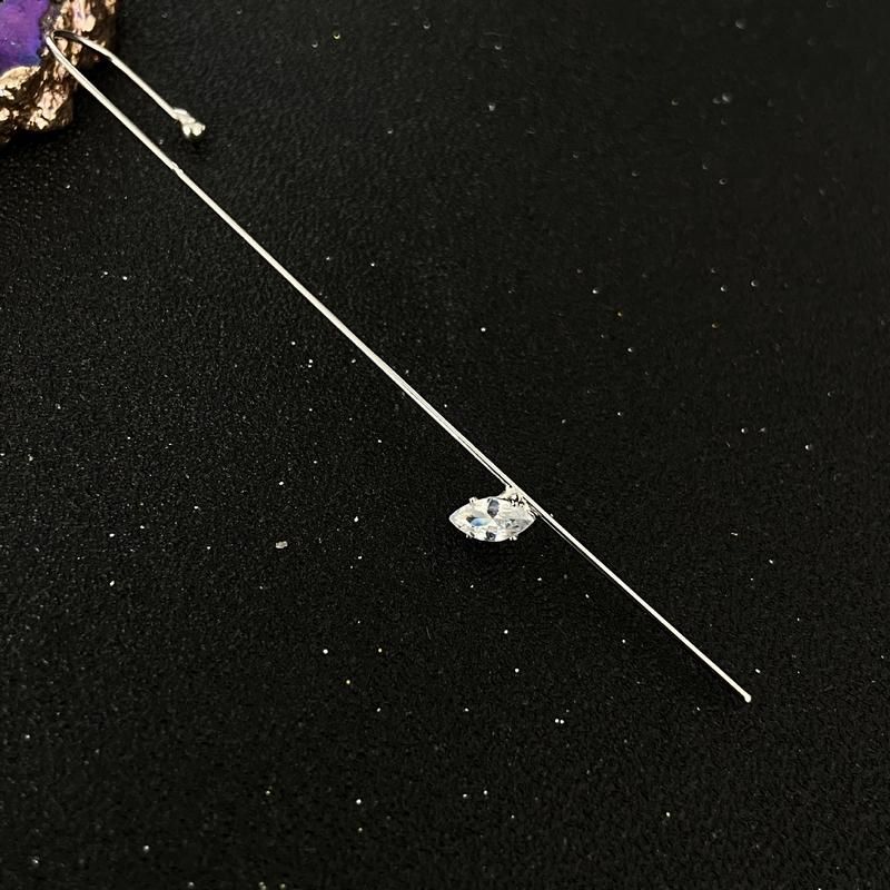 Women Fashion Cubic Zirconia Geometric Ear Stud Earring
