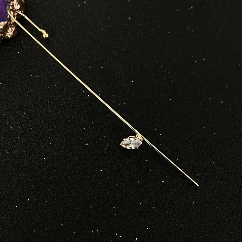 Women Fashion Cubic Zirconia Geometric Ear Stud Earring