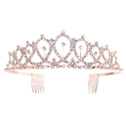 Birthday Queen Belt And Rhinestone Crown-Rose